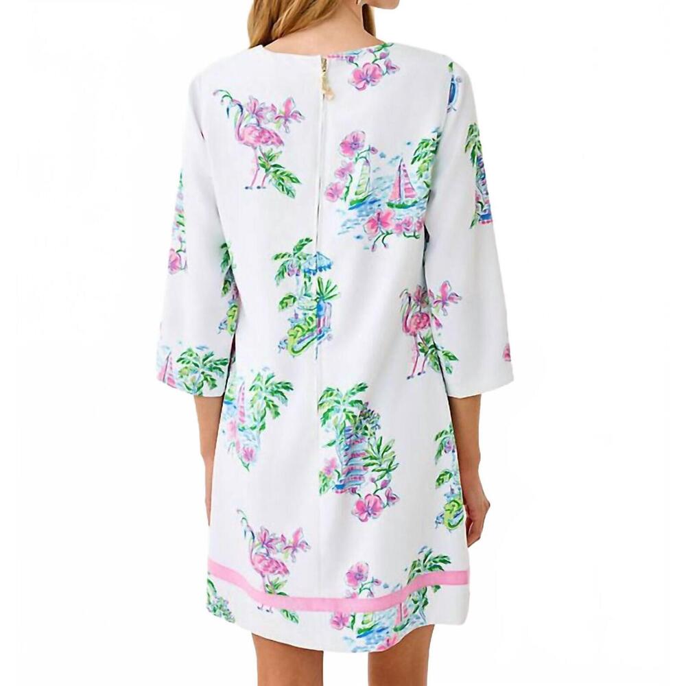 NEW LILLY PULITZER margaux mini dress in resort white - Picture 3 of 6